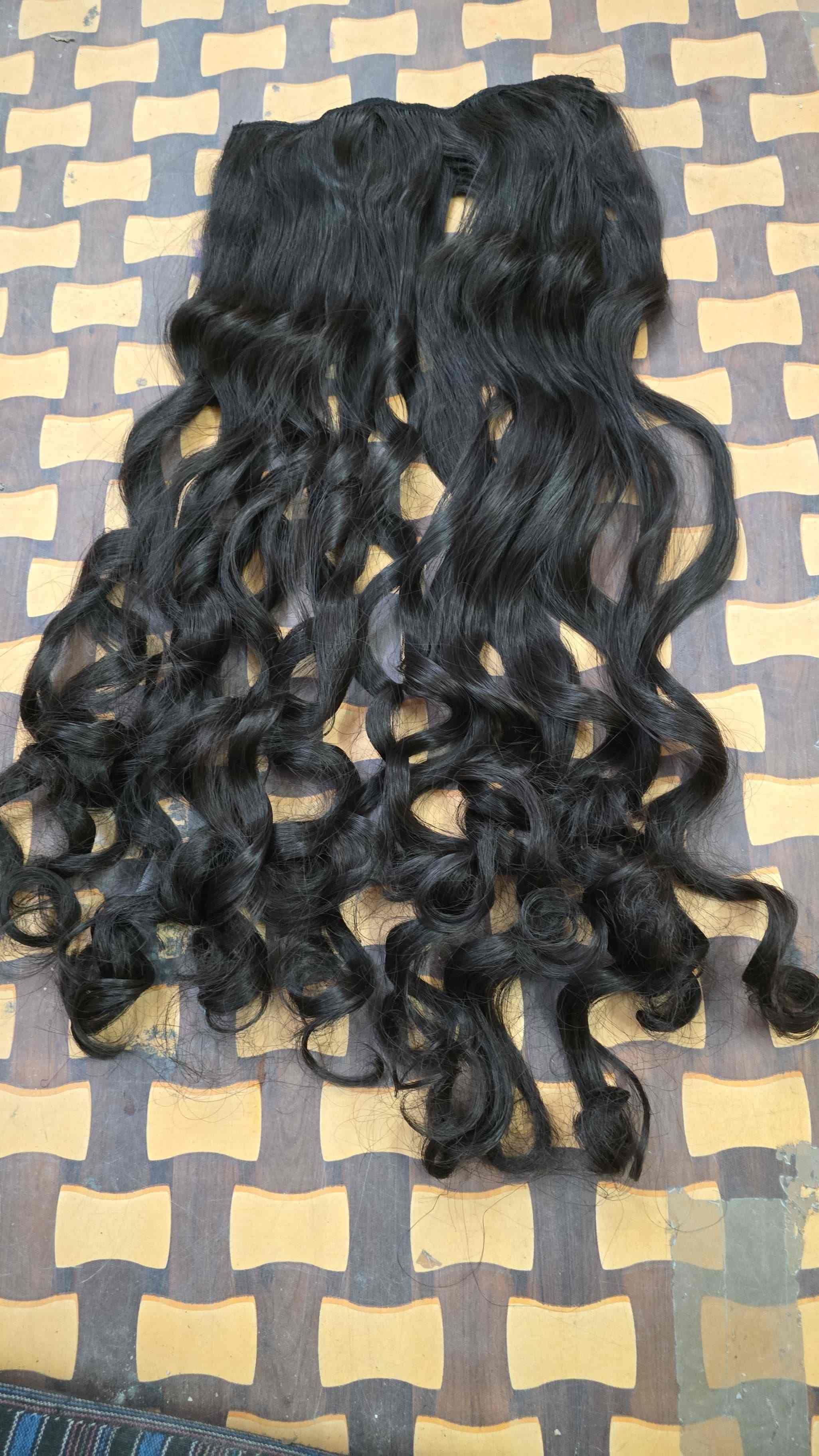 24"inch Clips Based Synthetic Hair Extension for women